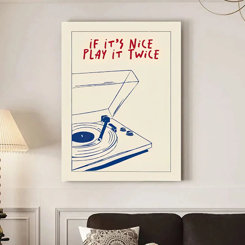 Play It Twice Record Print
