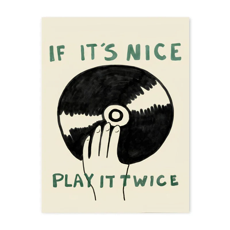 Play It Twice Record Print